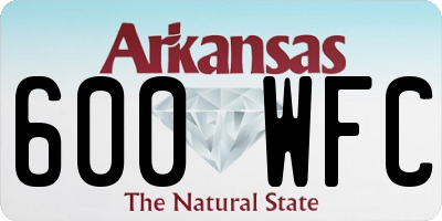AR license plate 600WFC