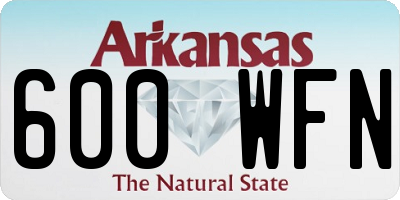 AR license plate 600WFN