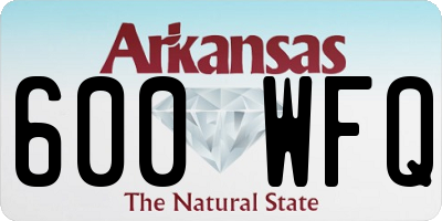 AR license plate 600WFQ