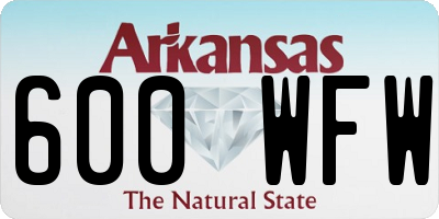 AR license plate 600WFW