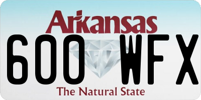 AR license plate 600WFX