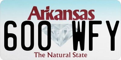 AR license plate 600WFY