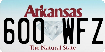 AR license plate 600WFZ