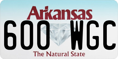 AR license plate 600WGC