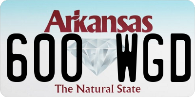 AR license plate 600WGD