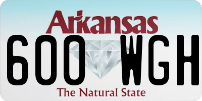 AR license plate 600WGH