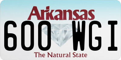 AR license plate 600WGI