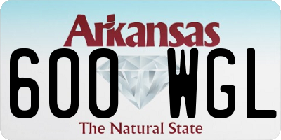AR license plate 600WGL