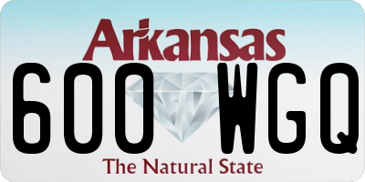 AR license plate 600WGQ