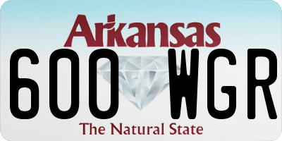 AR license plate 600WGR