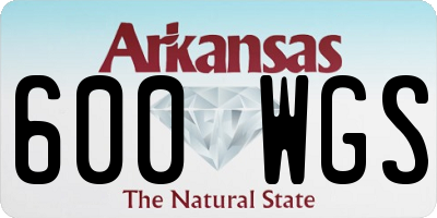 AR license plate 600WGS