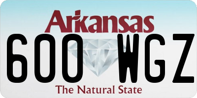 AR license plate 600WGZ
