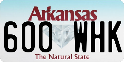 AR license plate 600WHK