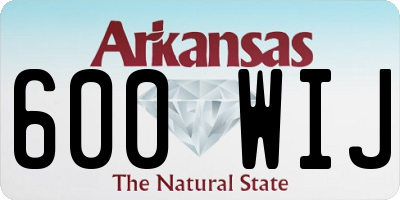 AR license plate 600WIJ