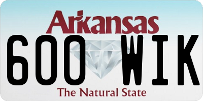 AR license plate 600WIK