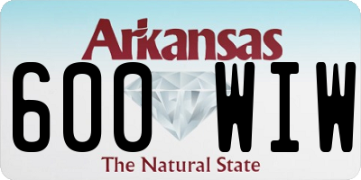 AR license plate 600WIW