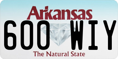 AR license plate 600WIY