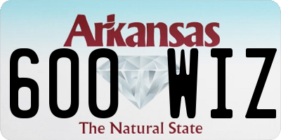AR license plate 600WIZ