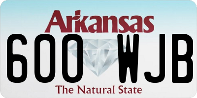 AR license plate 600WJB