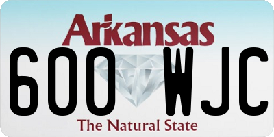 AR license plate 600WJC