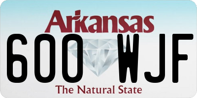 AR license plate 600WJF