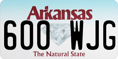 AR license plate 600WJG