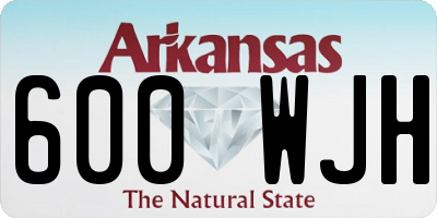 AR license plate 600WJH