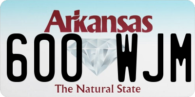 AR license plate 600WJM