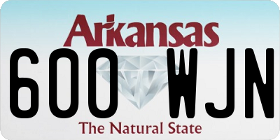 AR license plate 600WJN