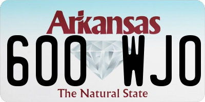 AR license plate 600WJO