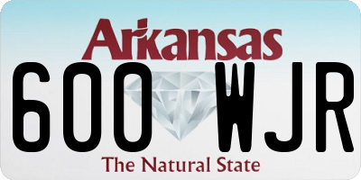 AR license plate 600WJR