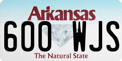 AR license plate 600WJS