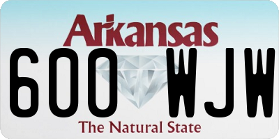AR license plate 600WJW