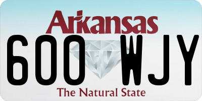 AR license plate 600WJY