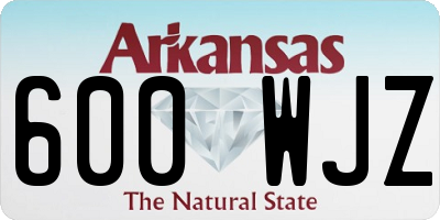 AR license plate 600WJZ