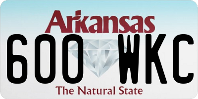 AR license plate 600WKC