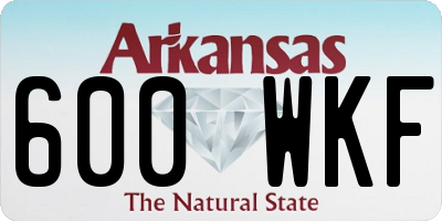 AR license plate 600WKF