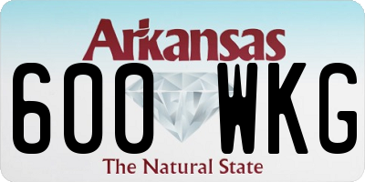 AR license plate 600WKG