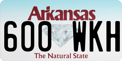 AR license plate 600WKH