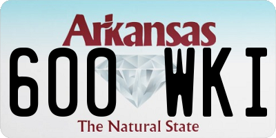 AR license plate 600WKI