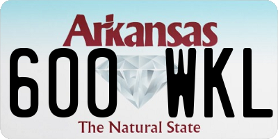 AR license plate 600WKL