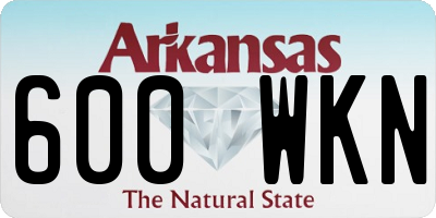 AR license plate 600WKN