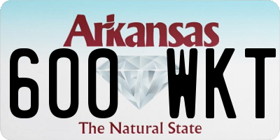 AR license plate 600WKT