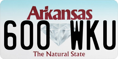 AR license plate 600WKU