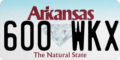 AR license plate 600WKX