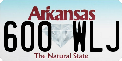 AR license plate 600WLJ