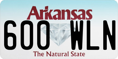 AR license plate 600WLN