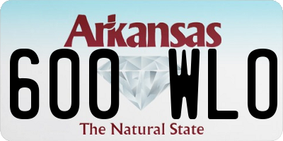 AR license plate 600WLO