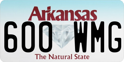 AR license plate 600WMG
