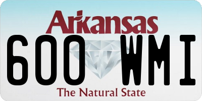 AR license plate 600WMI